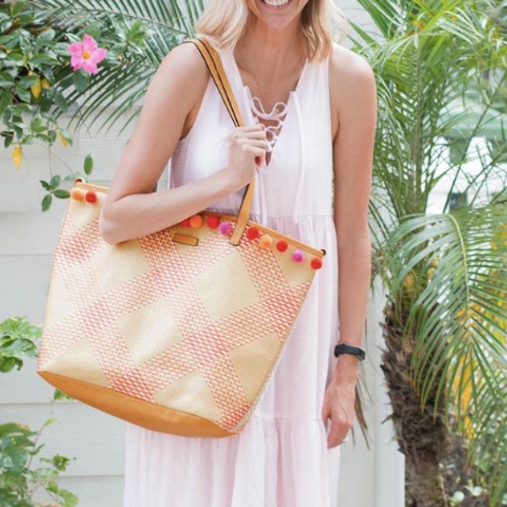 Straw Beach Tote